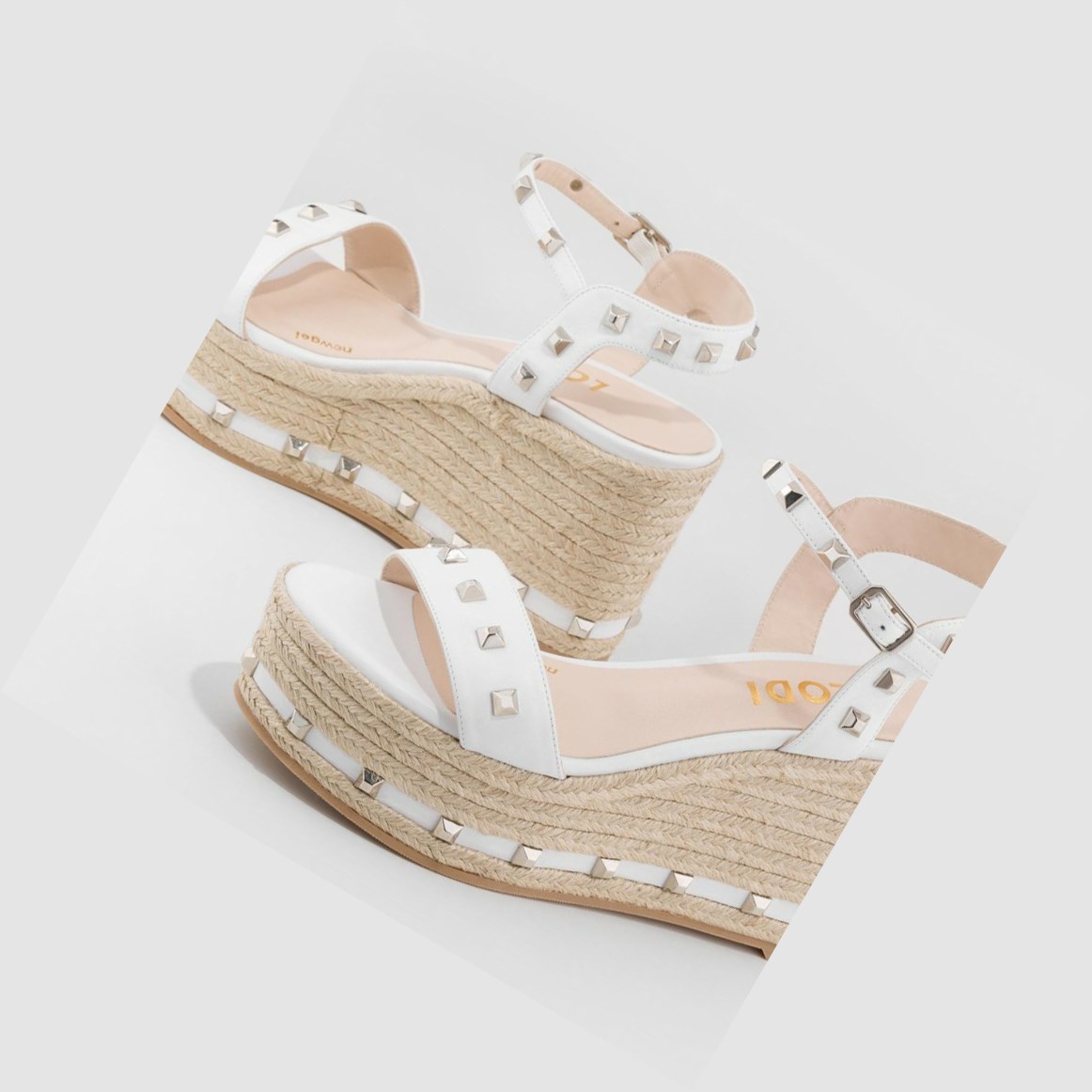 Lodi Edel Espadrilles Damen Weiß | WPUIEN-406