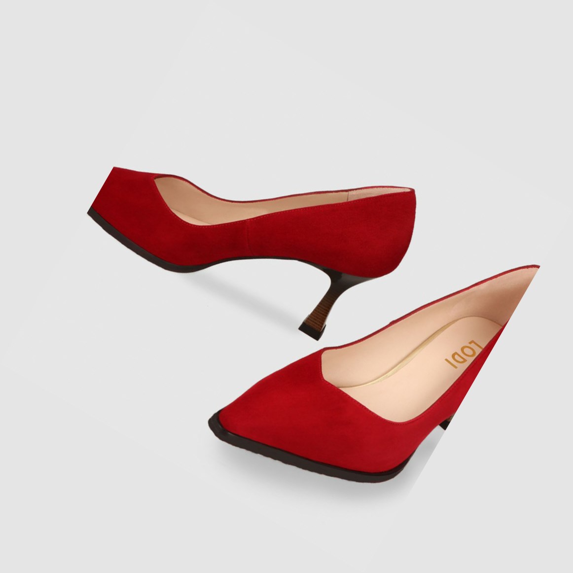 Lodi Jeon Vamp Pumps Damen Rot | PYEQVM-619