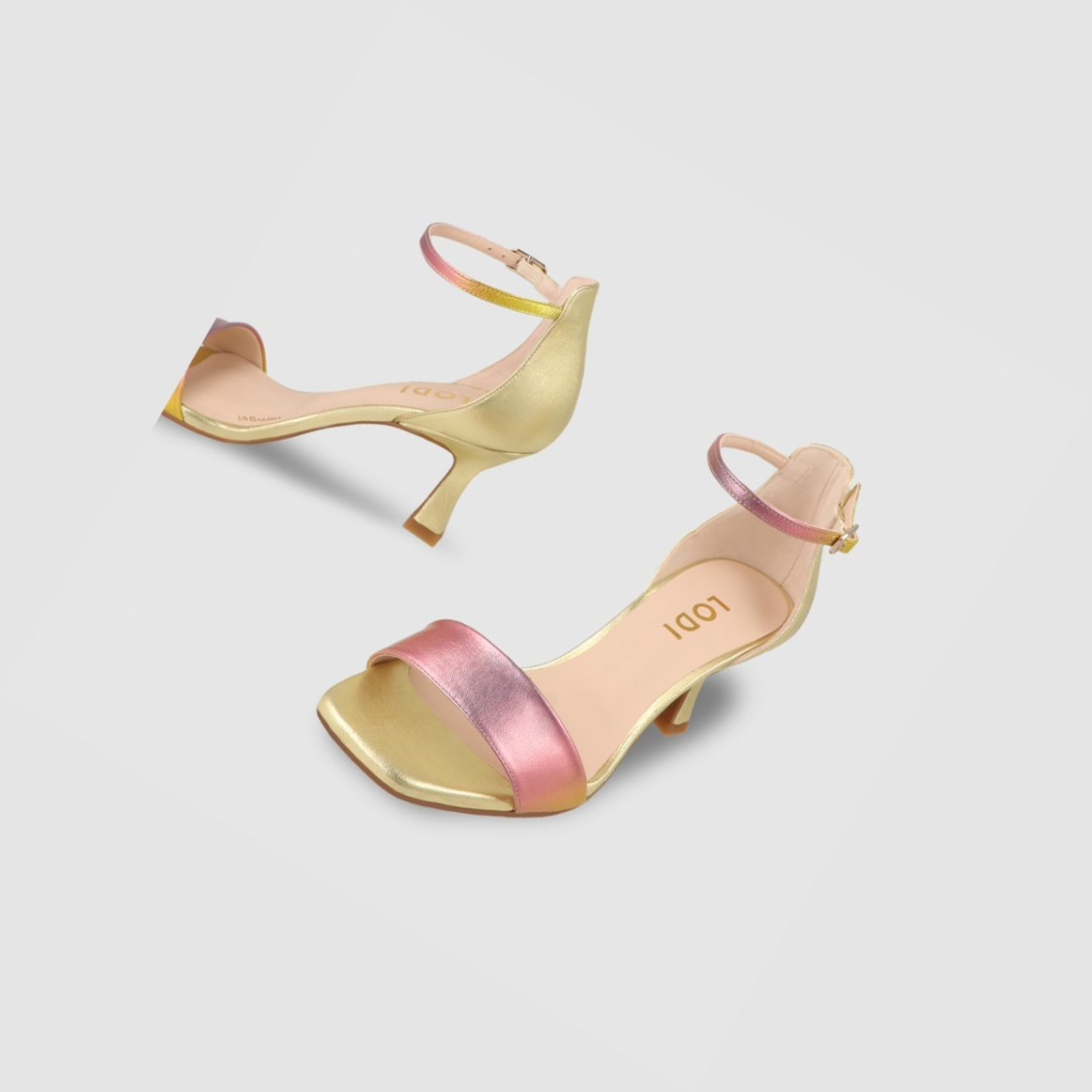 Lodi Lisco-bi Sandalen Damen Gold | WXPZDN-192