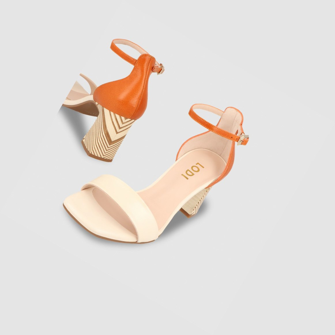 Lodi Locomia-pi Mango Sandalen Damen Orange | LYBGCZ-968