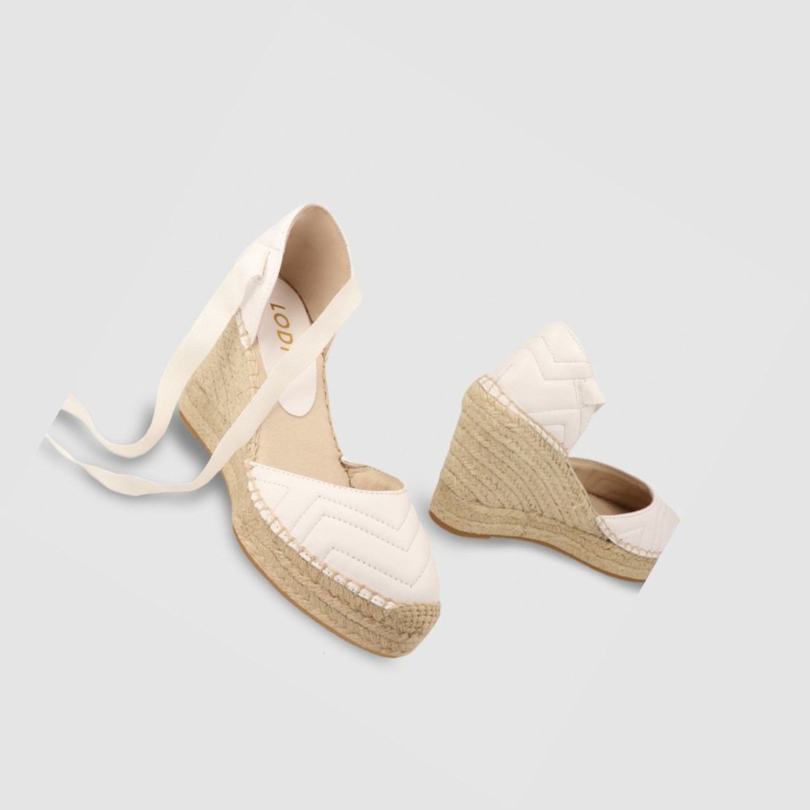 Lodi Nudel Espadrilles Damen Weiß | RMXUKW-804