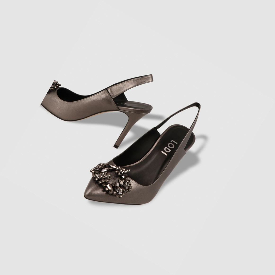 Lodi Remesca Chrome Pumps Damen Silber | IHLRGZ-395