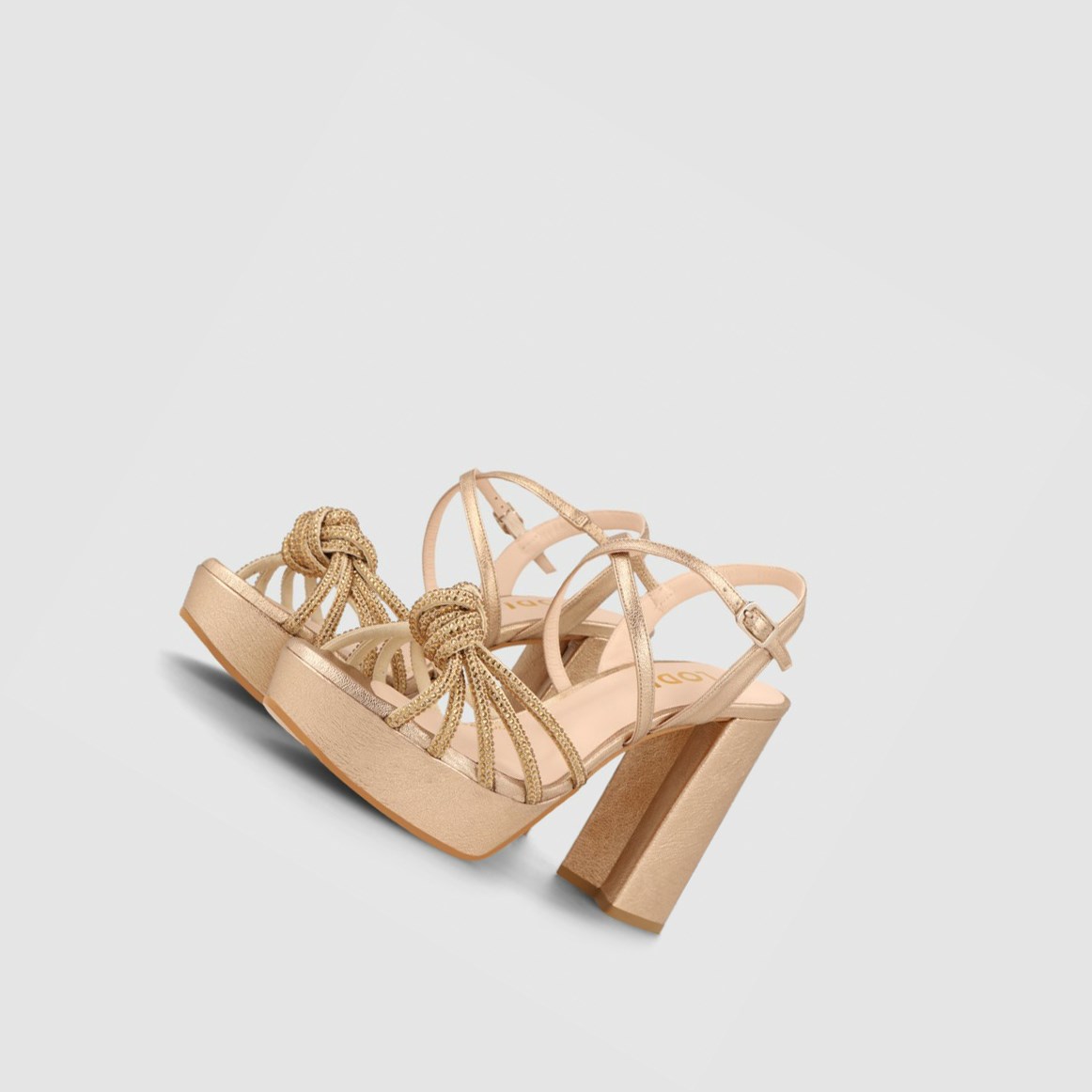 Lodi Tiluxur Nude Sandalen Damen Gold | MZOJRC-230