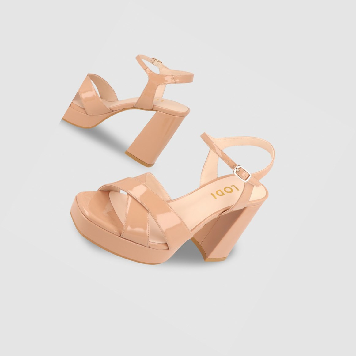 Lodi Uslo Face Sandalen Damen Beige | NTAFXS-183