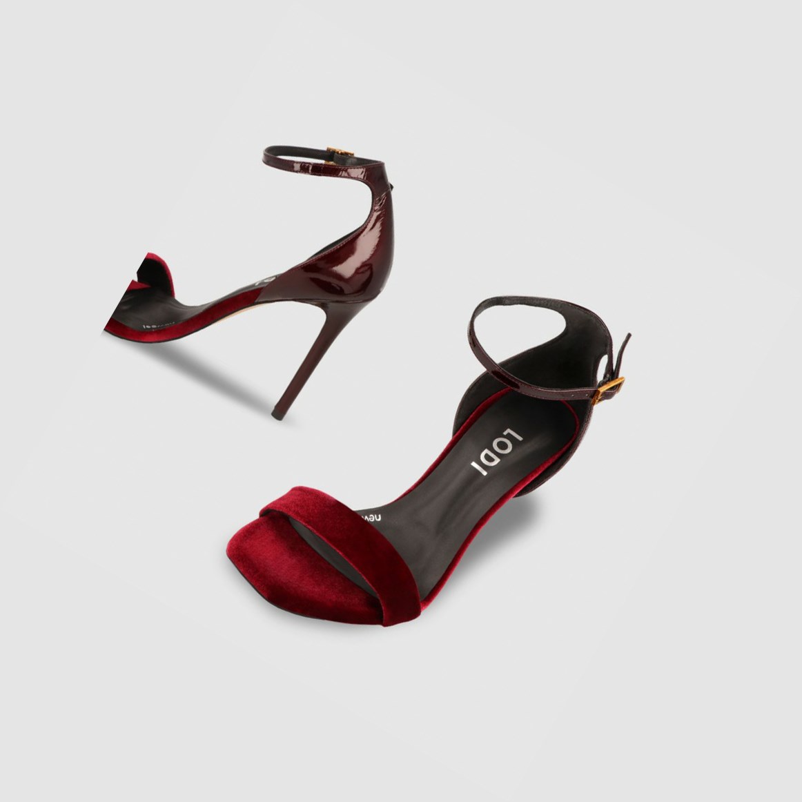 Lodi Wero Bordo Sandalen Damen Rot | LVROGU-671